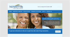 Desktop Screenshot of mchenryvilla.com
