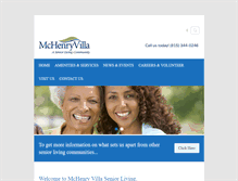 Tablet Screenshot of mchenryvilla.com
